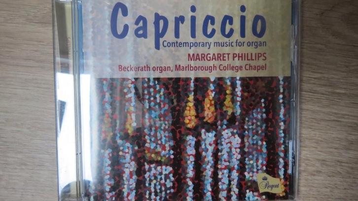 Cd orgel: Capriccio, Margaret Phillips, Malborough College C, Cd's en Dvd's, Cd's | Klassiek, Zo goed als nieuw, Kamermuziek, Classicisme