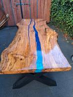 Epoxy Boomstamtafel, Huis en Inrichting, Ophalen, Metaal, 50 tot 100 cm, Zo goed als nieuw