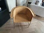 ZENZA Touw gevlochten fauteuil stoel, Huis en Inrichting, Stoelen, Ophalen of Verzenden, Zo goed als nieuw, Bruin, Eén
