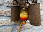 Windgong met 4 bellen en een houten kraal deurbel bel gong, Ophalen of Verzenden