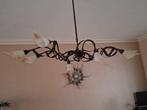 metalen hanglamp met 8 kapjes in prima staat., Huis en Inrichting, Lampen | Hanglampen, Ophalen, Zo goed als nieuw, Metaal, 50 tot 75 cm