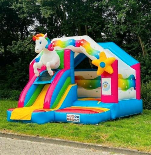 Springkussen huren kinderfeestje verjaardag feest, Hobby en Vrije tijd, Feestartikelen | Verhuur, Zo goed als nieuw, Overige, Ophalen