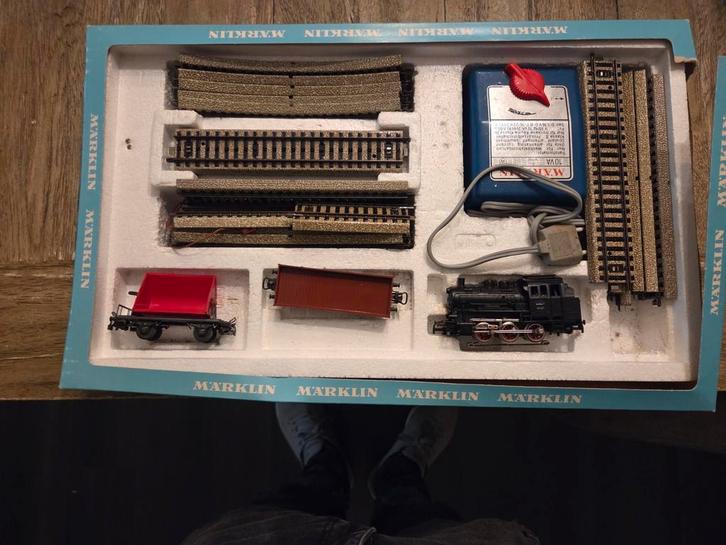 Märklin Treinset - Vintage Goederentrein met Transformator, Hobby en Vrije tijd, Modeltreinen | H0, Gebruikt, Treinset, Wisselstroom