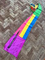 Driemaal Banner met stok - Bij, Vogel en Vlinder, Ophalen of Verzenden