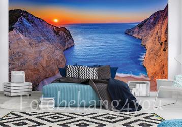 Baai Zakynthos fotobehang, Grieks behang *Fotobehang4you beschikbaar voor biedingen