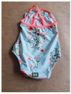 Blauw badpak met bloemetjes Maat 62-68 h4, Kinderen en Baby's, Babykleding | Maat 62, Meisje, Hema, Onbekend, Ophalen of Verzenden