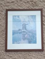 Prent met Molen, Gesigneerd Gabriel, Ophalen of Verzenden