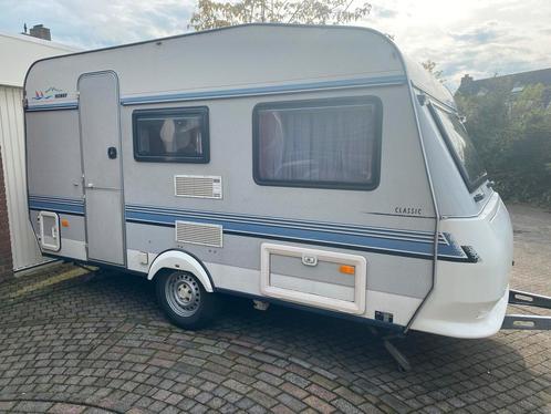 Caravan Hobby Classic 400, Caravans en Kamperen, Caravans, Particulier, tot en met 4, 750 - 1000 kg, Treinzit, Hobby, Vast bed