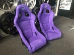 NRG Prisma Kuipstoel sportstoel - Paars alcantara