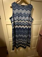 Betty Barclay jurk blauw zigzag mt 46 nieuw, Maat 46/48 (XL) of groter, Betty Barclay, Nieuw, Knielengte