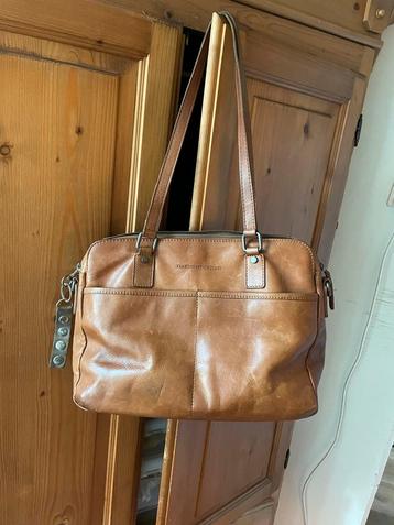 The Chesterfield Brand leren schoudertas cognac beschikbaar voor biedingen