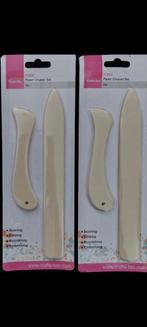 2 sets Crafts-Too vouwbeen voor scherpe vouw in papier, Ophalen of Verzenden