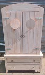 Zeer gave en unieke houten kledingkast, Kinderen en Baby's, Kinderkamer | Commodes en Kasten, Ophalen, 50 tot 70 cm, 105 cm of meer