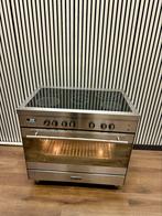 Luxe M-System keramische Fornuis met 5 zones RVS 90 cm, 60 cm of meer, Fornello Esperta, Grill, Ophalen of Verzenden