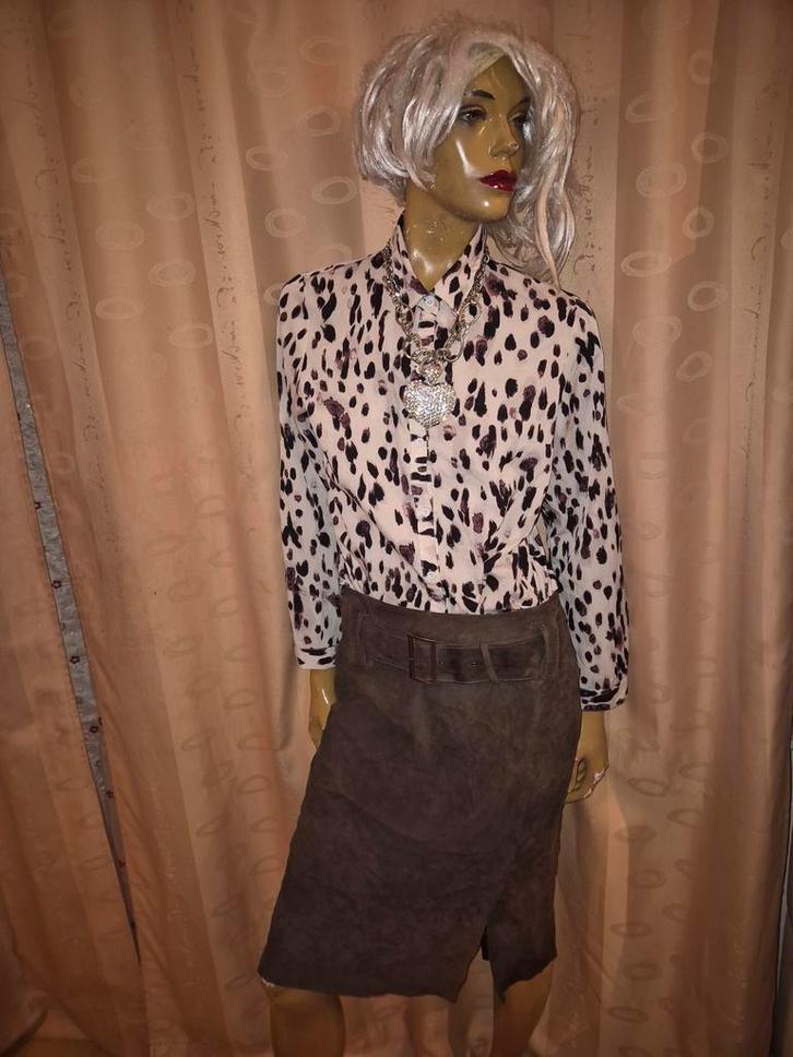 ARMA leren rok - Maat 38 - Bruin, Kleding | Dames, Rokken, Zo goed als nieuw, Maat 38/40 (M), Bruin, Boven de knie, Ophalen of Verzenden