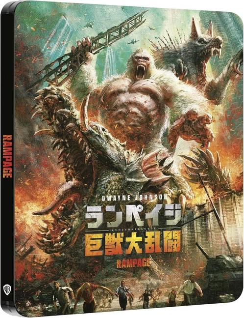 Rampage 4K Steelbook Japans artwork NLO 334221, Cd's en Dvd's, Blu-ray, Nieuw in verpakking, Horror, Ophalen of Verzenden