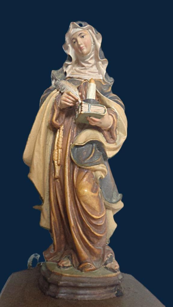 houten beeld - Heilige Theresia van Avila, Antiek en Kunst, Kunst | Beelden en Houtsnijwerken, Ophalen of Verzenden