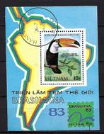 (VOGELS) Vietnam Mi. Blok 21 gestempeld, Postzegels en Munten, Ophalen of Verzenden, Gestempeld, Dier of Natuur