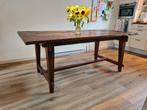 Robuuste antiek houten eettafel, Huis en Inrichting, Ophalen, Gebruikt, Eikenhout, 50 tot 100 cm