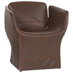 6 Design fauteuils Moroso Bloomy van Patricia Urquiola, Ophalen, Bruin, Leer, Zo goed als nieuw