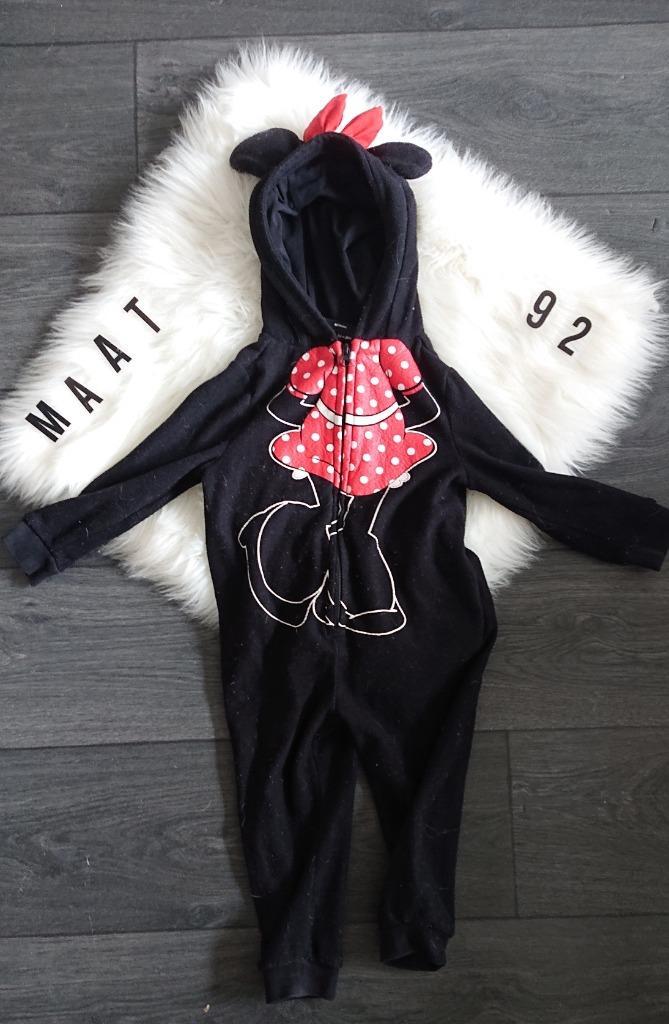 Onesie Minnie Mouse zwart rood maat 92, Kinderen en Baby's, Kinderkleding | Maat 92, Gebruikt, Meisje, Overige typen, Ophalen of Verzenden