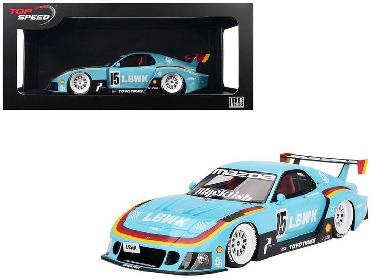 Top Speed 1:18 Mazda RX-7 LB-Super, No 15 J Pearman LBWK '24, Hobby en Vrije tijd, Modelauto's | 1:18, Nieuw, Auto, Overige merken