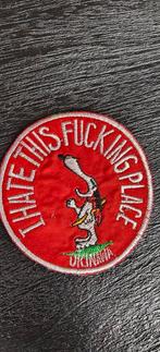 Patch - SNOOPY HATES OKINAWA - RnR JAPAN - USAF - Vietnam Wa, Ophalen of Verzenden, Landmacht, Amerika, Embleem of Badge