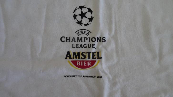 Amstel bier T-shirt voetbal 2002  NIEUW, Verzamelen, Biermerken, Nieuw, Kleding, Amstel, Ophalen