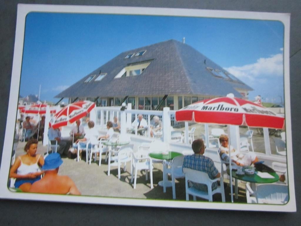 Bloemendaal aan Zee, hotel cafe de Zonnehoek/terras, Verzenden, 1980 tot heden, Ongelopen, Noord-Holland