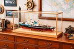Handgemaakt modelschip De Zwarte Zee in zelfbouw vitrine., Hobby en Vrije tijd, Modelbouw | Boten en Schepen, Ophalen, Gebruikt