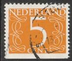 Nederland 1946 465dH Cijfer 5c Fosfor Geen  watermerk, Gest, Postzegels en Munten, Ophalen of Verzenden, Na 1940, Gestempeld