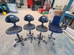 4 hoge bureaustoelen, Ophalen, Zo goed als nieuw, Zwart