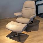 NIEUW: Stressless Relaxfauteuil Sunrise S + Voetenbank, Ophalen, Nieuw, 75 tot 100 cm, 50 tot 75 cm