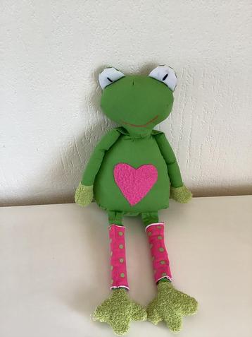 Knuffel kikker   met bungelbenen 47 cm hoog beschikbaar voor biedingen