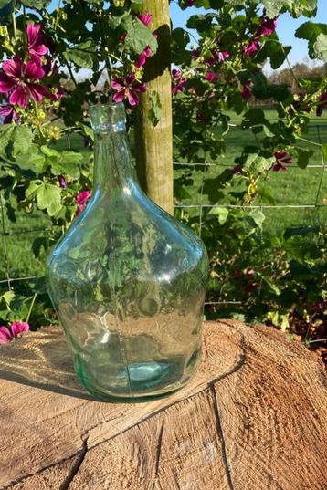 GLAZEN FLES KRUIK VAAS 2 LITER H 26 CM nieuw beschikbaar voor biedingen