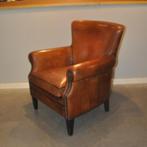 Rosan, een schapenleren fauteuil van Lounge Agtelier, Leer, 75 tot 100 cm, Zo goed als nieuw, Ophalen