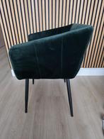 KICK Eetkamerstoel 'Liv' Groen Velvet, Huis en Inrichting, Stoelen, Overige kleuren, Nieuw, Ophalen of Verzenden, Eén