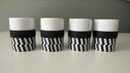 PO espresso mokken (4), Huis en Inrichting, Keuken | Servies, Ophalen, Keramiek, Zo goed als nieuw, Overige stijlen