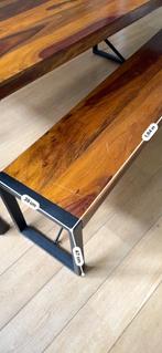 Eettafel met bankje, Ophalen, Gebruikt, 50 tot 100 cm, 150 tot 200 cm