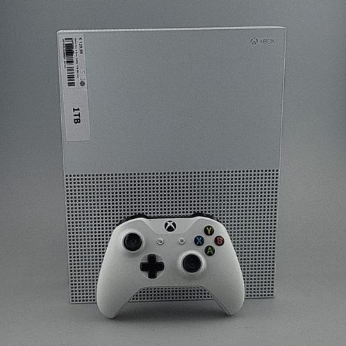 Xbox One S Disc Editie 1TB Wit Incl: 1 Controller Wit, Spelcomputers en Games, Spelcomputers | Xbox One, Zo goed als nieuw