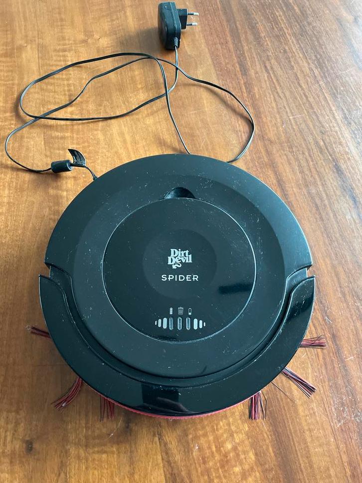 Robotstofzuiger - Dirt Devil Spider, Witgoed en Apparatuur, Stofzuigers, Gebruikt, Robotstofzuiger, Minder dan 1200 watt, Reservoir