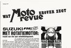 Suzuki RE5 rotatiemotor reclameblad 1975 (3630z), Ophalen of Verzenden, Suzuki