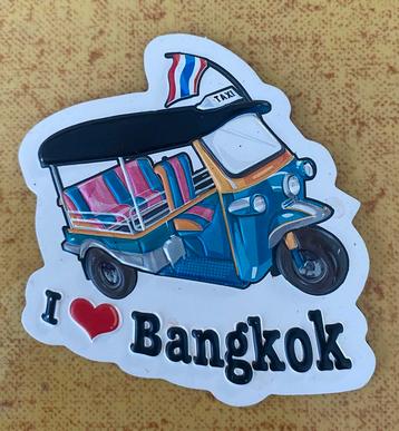 Koelkastmagneet souvenir I ️ Bangkok Tuktuk Tuk Tuk beschikbaar voor biedingen