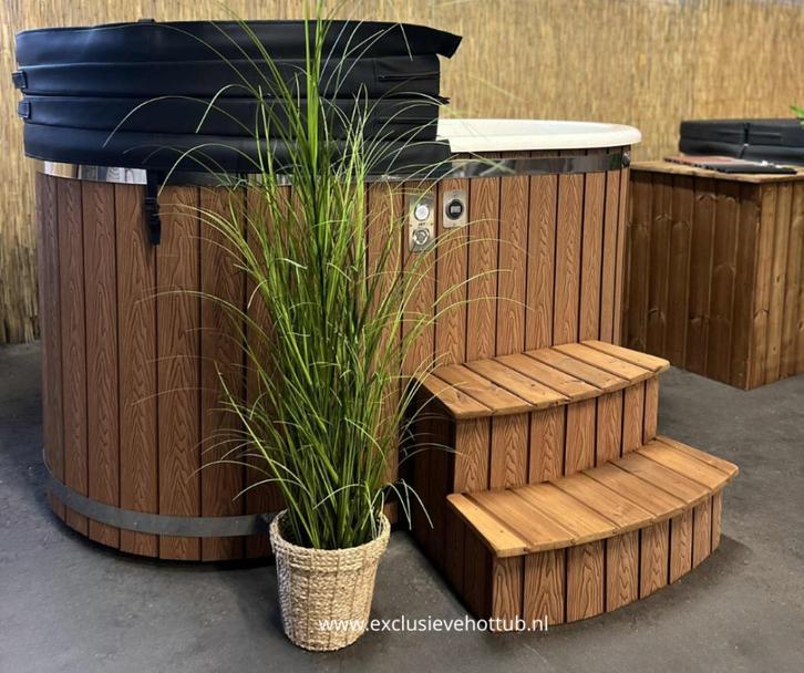 Hottub voor 2 Personen-Luxe Ofuro stijl | Exclusieve Hottub, Tuin en Terras, Bubbelbaden en Hottubs, Nieuw, Vast, Filter, Trap