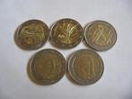 5 Stuks 2 euromunten Frankrijk.RF, Ophalen of Verzenden, Koningin Beatrix, Euro's, Losse munt