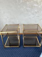 Bijzettafels, Minder dan 55 cm, Gebruikt, Metaal of Aluminium, Rond