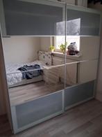 Pax kast schuifdeuren 100x200, Ophalen, 100 tot 150 cm, 200 cm of meer, Glas