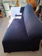 Gratis donkerblauwe bank, Ophalen, Gebruikt, Tweepersoons, 75 tot 100 cm