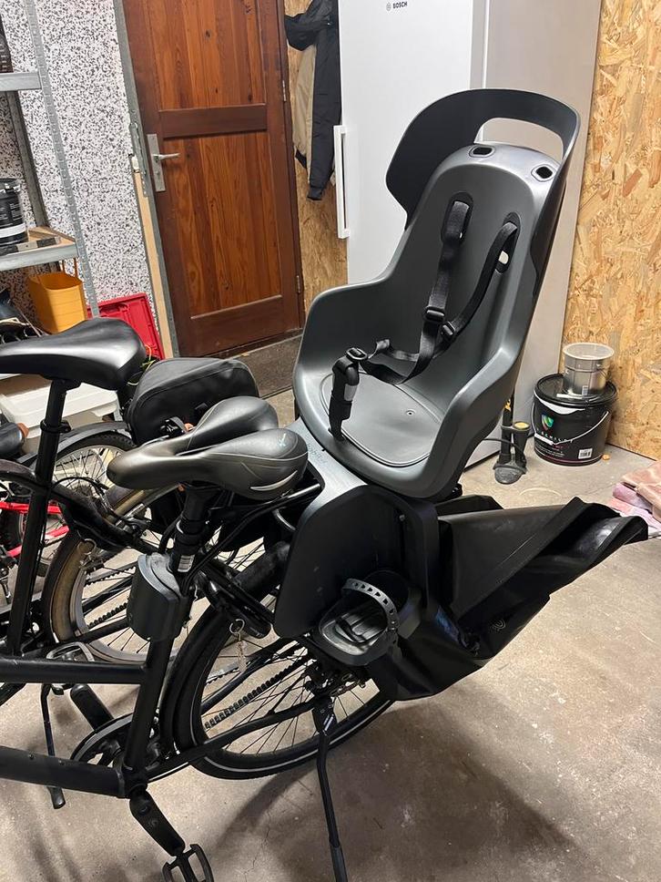 Bobike Maxi Go Fietsstoeltje, Fietsen en Brommers, Fietsaccessoires | Fietsstoeltjes, Gebruikt, Achterzitje, Voetsteuntjes, Ophalen