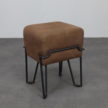 Low Stool Bokk in leather by Ka-Lai Chan for Puik Design beschikbaar voor biedingen